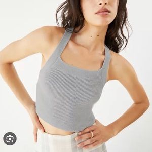 Aritzia Wilfred Cayenne Top - Medium Pearl gray (cool bluish color)